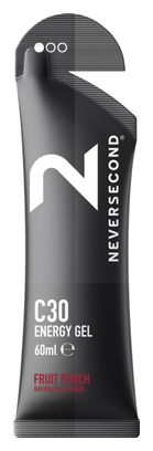 Gel Énergétique Neversecond C30 Energy Gel Punch aux Fruits 60ml