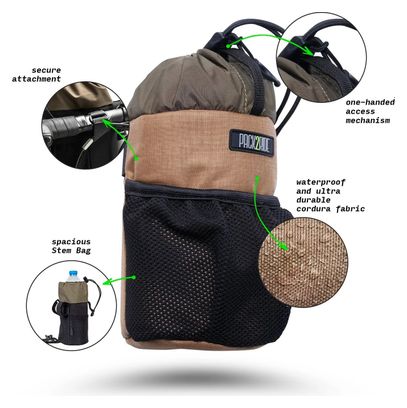 Pack2Ride Bongo 2.2L Bruin Stuurtas