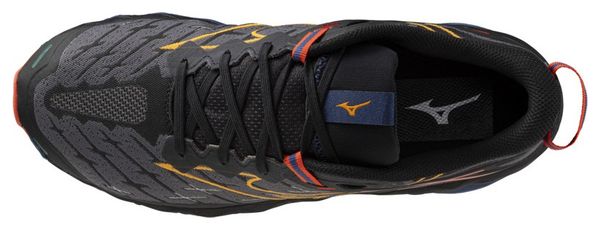 Mizuno Wave Mujin 10 Trail Shoes Black/Blue/Orange Uomo