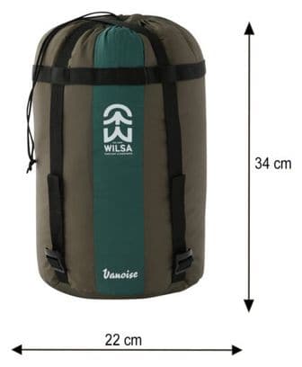 Sac de Couchage Trekking Vanoise 230 Gris et rouge Wilsa