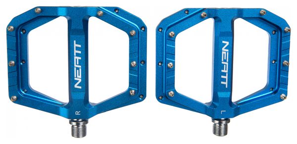 Coppia Pedali Flat Neatt Oxygen V2 8 Pin Blu