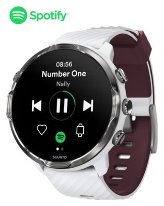 Suunto 7 GPS Watch White Burgundy - Produit Reconditionné