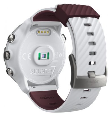 Suunto 7 GPS Watch White Burgundy - Produit Reconditionné