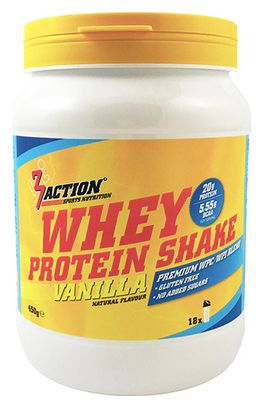 3ACTION WHEY PROTEIN SHAKE VANILLE 450G