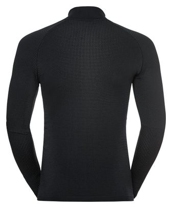 Maillot de manga larga con 1/2 cremallera gris Odlo Performance<strong> Warm Eco</strong>
