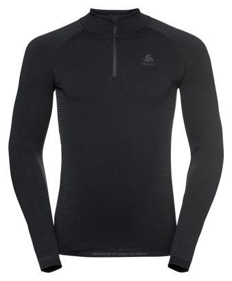 Maillot de manga larga con 1/2 cremallera gris Odlo Performance<strong> Warm Eco</strong>
