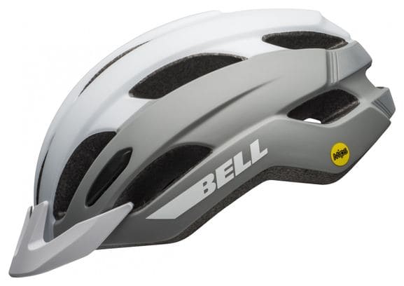 Bell Trace Mips Matt White Silver Helmet