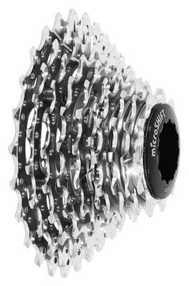 Cassette 10v. microshift pour Shimano/Sram route 11-25 argent