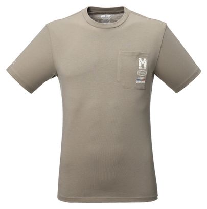 Camiseta Millet Compagnie des Guides de Chamonix, color beige, para hombre