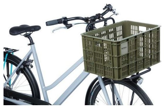 BASIL Caisse À Vélo Grande Caisse 40 Litres 34 X 49 X 27 Cm - Vert Mousse