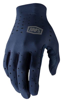 Navy Blauw 100% Slinger Lange Handschoenen