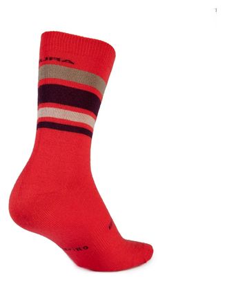 Endura Baabaa Stripe Socke Rot