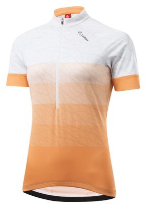 Maillot cycliste Loeffler à manches courtes avec maillot de vélo HZ Lively Vent Papaya-Orange