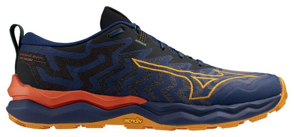 Mizuno Wave Daichi 8 Trail Shoes Blue/Orange Homme