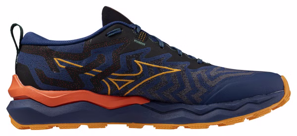 Chaussures Trail Mizuno Wave Daichi 8 Bleu/Orange Homme