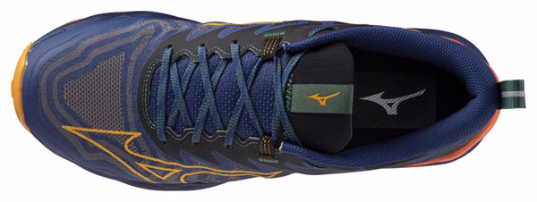 Chaussures Trail Mizuno Wave Daichi 8 Bleu/Orange Homme