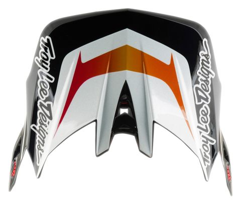 Casco integral Troy Lee Designs D4 Composite con forro Mips, color blanco