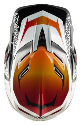 Casco integral Troy Lee Designs D4 Composite con forro Mips, color blanco