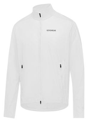 Gore Wear Concurve Windbreaker Running Jacket for Men, White