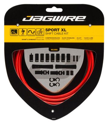 Kit de cambio Jagwire Sport XL rojo