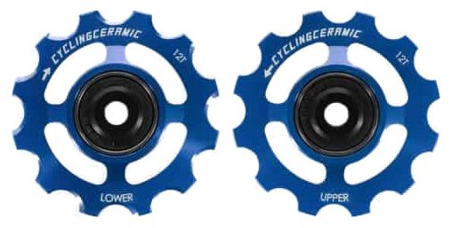 CyclingCeramic 12T-Laufrollen für Campagnolo 12V-Schaltungen Blau