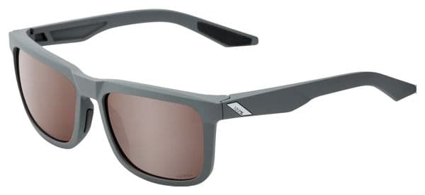 100% Gafas Blake - Soft Tact Cool - Lente HiPER Carmesí Espejo Plata