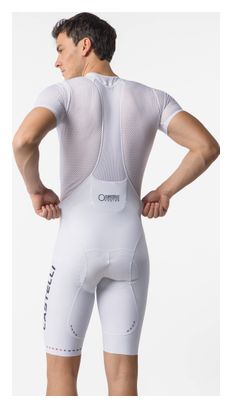 Cuissard Court Castelli Free Aero Race Blanc/Noir Homme