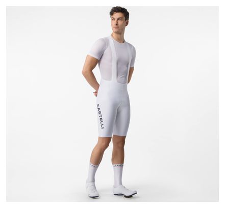 Cuissard Court Castelli Free Aero Race Blanc/Noir Homme