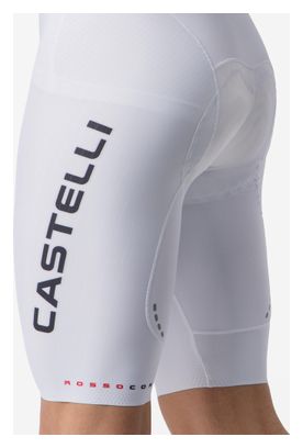 Cuissard Court Castelli Free Aero Race Blanc/Noir Homme
