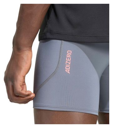 adidas Adizero 5in Men's Cycling Shorts, Gray/Red