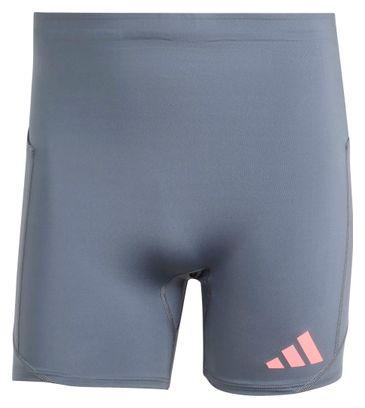 adidas Adizero 5in Men's Cycling Shorts, Gray/Red