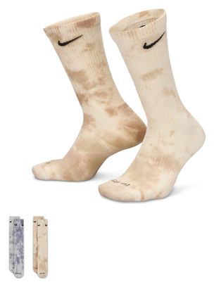 Socken (2 Paar) Nike Everyday Plus Grau/Braun