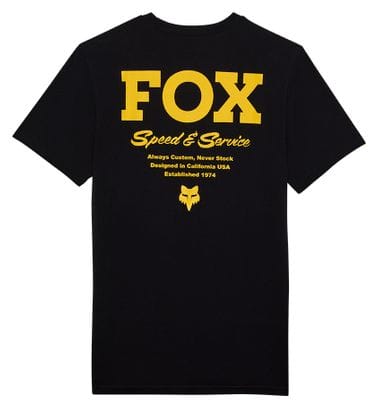 Fox Speed &amp; Service Short Sleeve T-Shirt Black