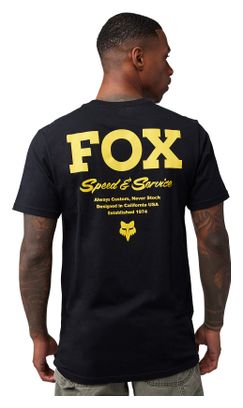 Fox Speed &amp; Service Short Sleeve T-Shirt Black