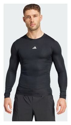 Adidas Techfit Base Schwarzes Herren-Thermotrikot