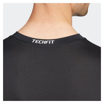 Adidas Techfit Base Schwarzes Herren-Thermotrikot