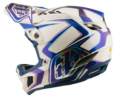 Troy Lee Designs D4 Composite Mips integraalhelm, wit/indigo