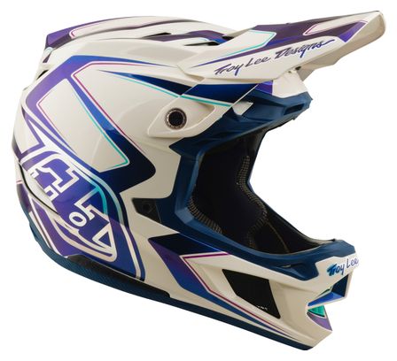 Troy Lee Designs D4 Composite Mips integraalhelm, wit/indigo