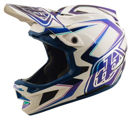 Troy Lee Designs D4 Composite Mips integraalhelm, wit/indigo