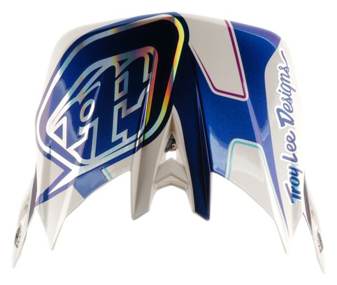 Troy Lee Designs D4 Composite Mips integraalhelm, wit/indigo