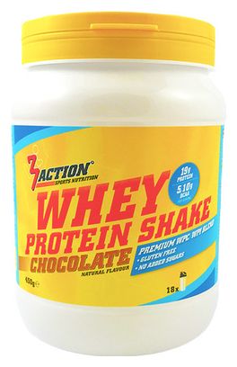 3ACTION WHEY PROTEIN SHAKE CHOCOLAT 450G