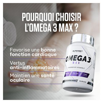 Omega 3 Max (90 Caps) - Superset Nutrition - Oméga 3