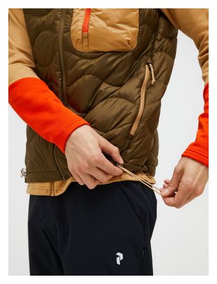 Chaqueta de pluma sin mangas Peak Performance Helium Utility Down Beige Hombre