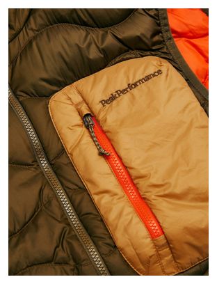 Chaqueta de pluma sin mangas Peak Performance Helium Utility Down Beige Hombre
