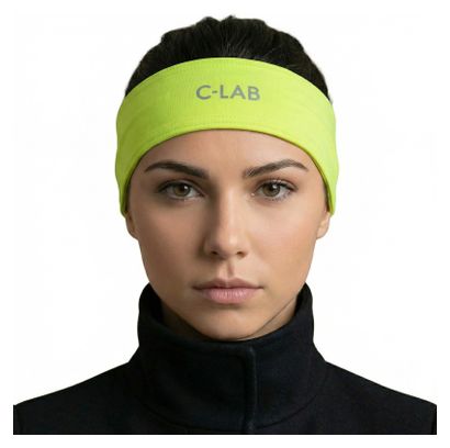 Bandeau thermique vélo/running – Jaune fluo