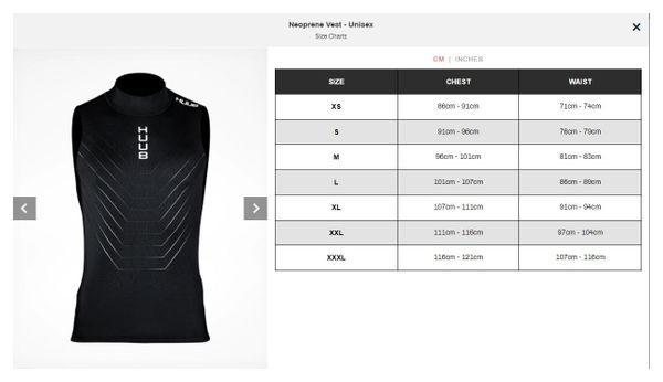 Huub Unisex Neopreen Vest Zwart