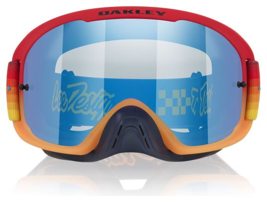 Gafas de MTB Oakley O-Frame 2.0 PRO MX Troy Lee Designs Rojo Naranja/Negro Hielo Iridium/Ref.: OO7115-67