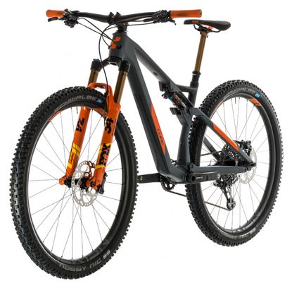 Cube Full Suspension MTB AMS 100 C:68 TM 29 Sram GX Eagle 12s Grey / Orange 2020