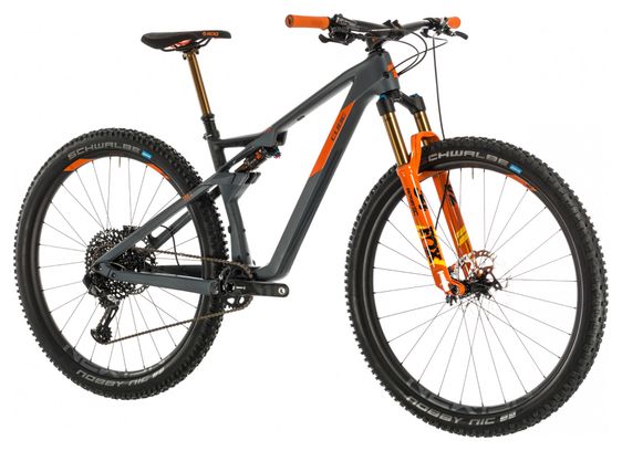 VTT Tout Suspendu Cube AMS 100 C:68 TM 29 Sram GX Eagle 12v Gris / Orange 2020