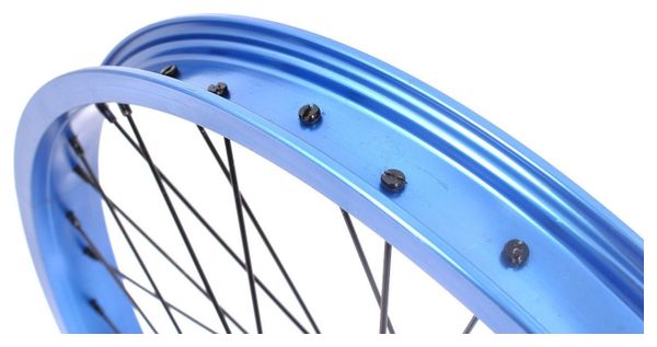 Roue arrière BMX PRISM 20 pouces bleu